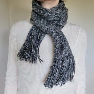 Heather Gray Knit Scarf
